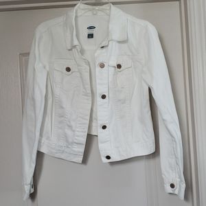 White denim jacket